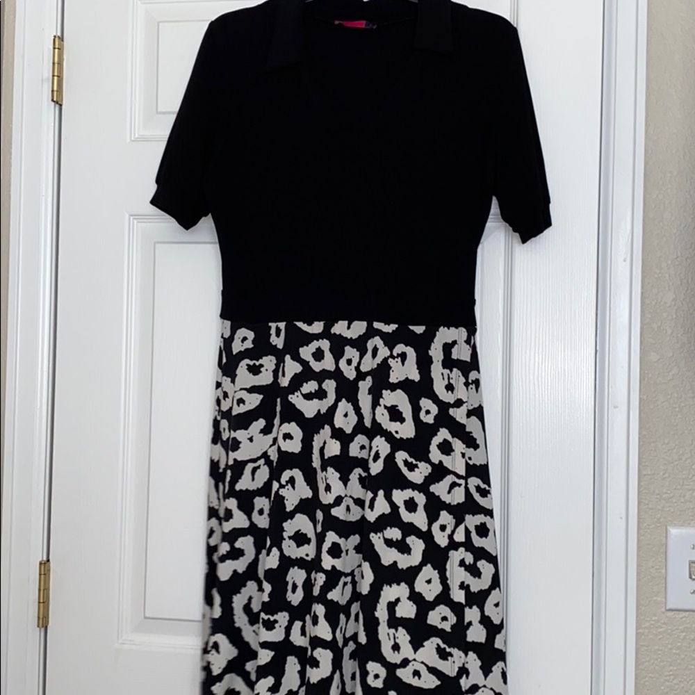 ava black wrap dress